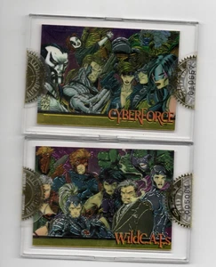 1993 Wizard Magazine Series 3 Factory Sealed Promo Card WILDCATS/CYBERFORCE #ed - Picture 1 of 2