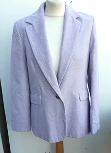 Helene Berman London single Button Diana Blazer Size 10 brand new lilac jacket - Picture 1 of 4