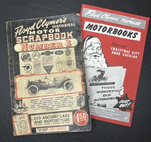 FLOYD CLYMER'S HISTORICAL MOTOR SCRAPBOOK #3 + CHRISTMAS MOTORBOOKS M18 - Picture 1 of 23