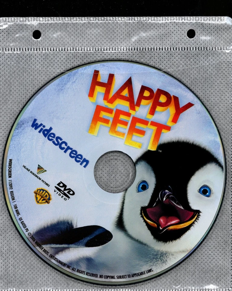Happy Feet (2006) DVD  *DISC ONLY* = REGION 1 - Robin Williams - Image 1 of 1