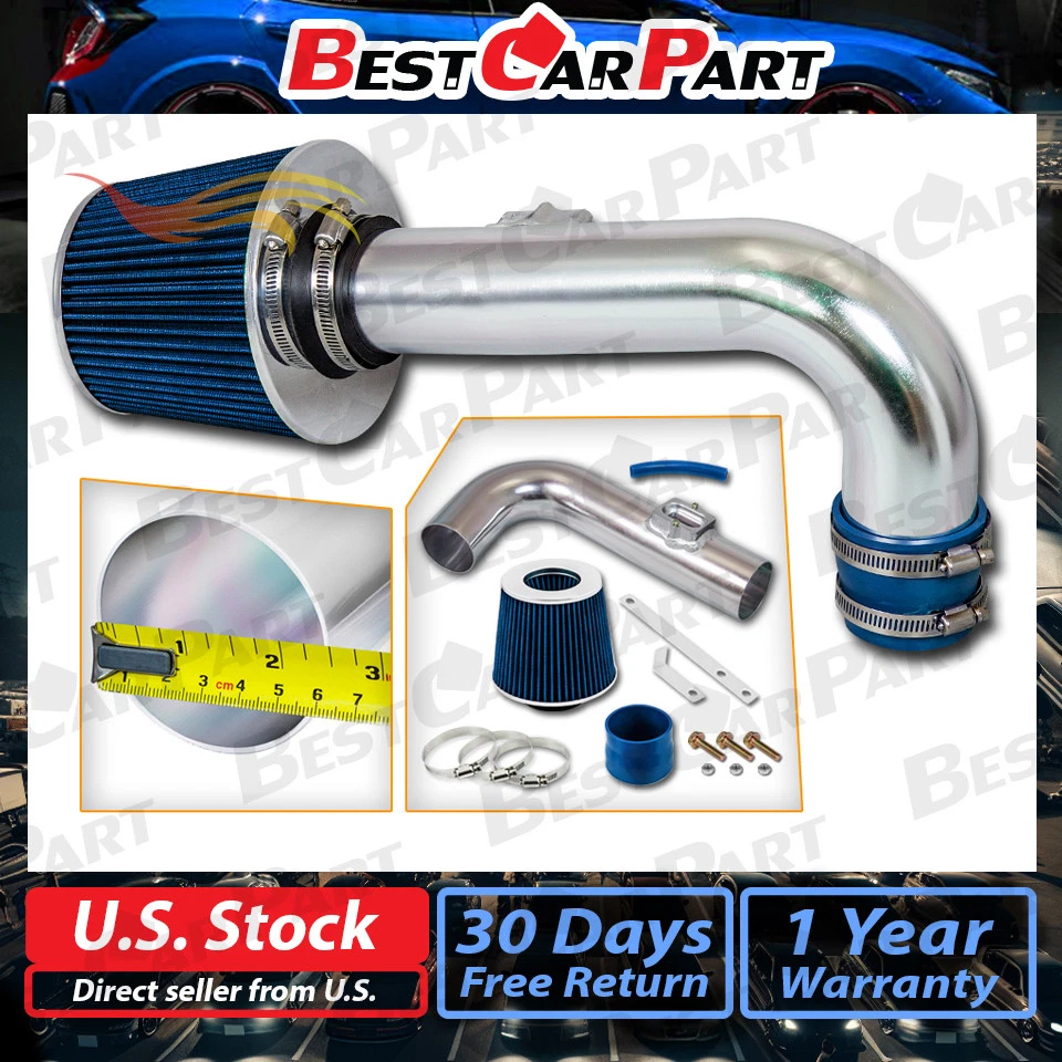 Kit de entrada de ar BCP AZUL para 2011-2016 Chevy Cruze/Sonic 1.4L Turbo Ram + filtro - Imagem 1 de 4