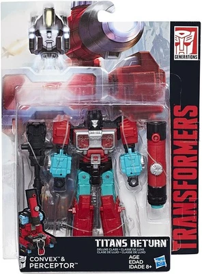Perceptor with Convex Deluxe Class  | Transformers Generations Titans Return - Image 1 of 4
