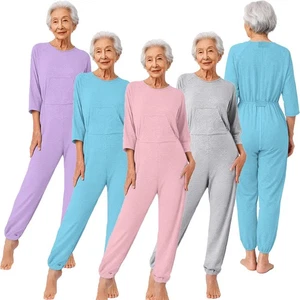 Womens Rompers Full Length Jumpsuit Disabilities Sleepwear Special Needs Legs - Picture 1 of 55