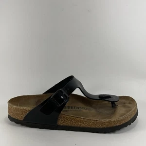 Birkenstock Gizeh Thong Sandals Women Size 40 US Size 9-9.5 Black BirkoFlor - Picture 1 of 9