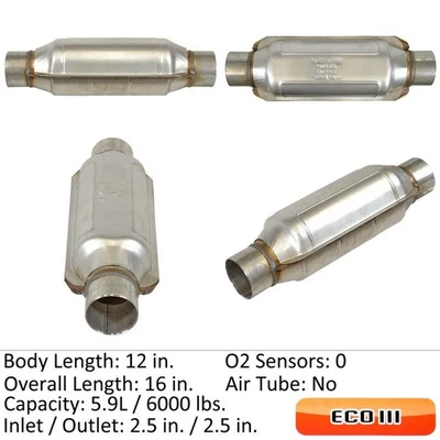Center Catalytic Converter For 2013-2015 Volkswagen CC Turbo 2.0L L4 GAS DOHC - Image 1 of 4