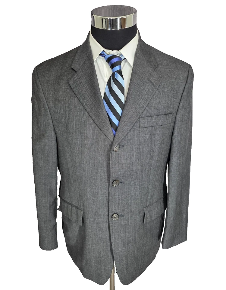 Blazer masculino Chaps Ralph Lauren 38S cinza casaco esportivo jaqueta 3 B mistura de cashmere - Imagem 1 de 4