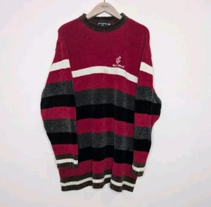 Rocawear Sweater Mens 3XL Striped Pullover Hip Hop Streetwear Y2K Relaxed - Picture 1 of 6