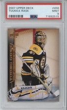 2007/08 UD UPPER DECK Tuukka Rask #456 YOUNG GUNS ROOKIE RC BRUINS PSA 9