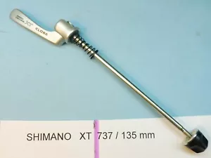 Brocheta de liberación rápida Shimano Deore XT 737 / 135 mm Freehub - Nuevo de Lote Antiguo - Imagen 1 de 3