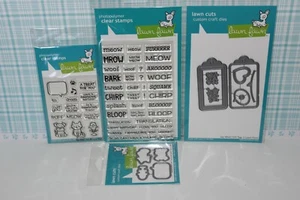 Lawn Fawn Say What? Estampillas y troqueles de Navidad de Critters o etiquetas de regalo a juego - Imagen 1 de 19