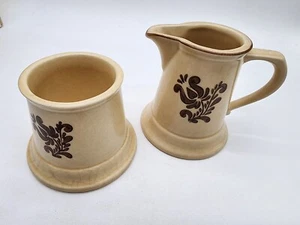Pfaltzgraff Village Creamer and Sugar 6-24 6-22 - Picture 1 of 9