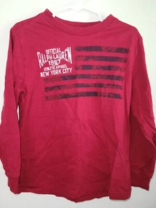 Polo Ralph Lauren New York City 1967 Flag Long Sleeve Shirt Boys Size 5 - Picture 1 of 5