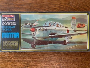 1/72 Hasegawa BEECHCRAFT T-34A MENTOR Trainer Vintage 1977 Kit *MISB Sealed OOP - Picture 1 of 1
