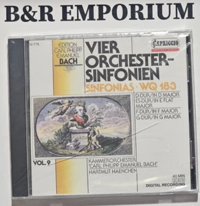 C.P.E. Bach: Vier Orchester-Sinfonien - Sinfonias WQ 183 (1988) - New, Sealed CD - Imagen 1 de 2