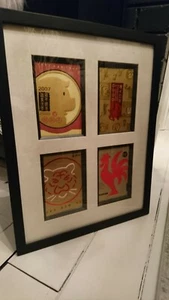 Four Chinese New Year Framed Greetings Cards - Picture 1 of 2