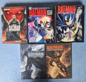 Batman Animated 5 Movie Lot Under The Red Hood Dark Knight Returns Part 1&2 Etc - Picture 1 of 9