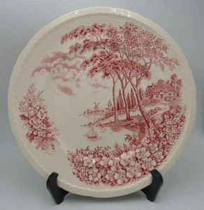 8 Piece Setting Swinnerton's Woodlands Pink China w/ Serving Plate Serving Bowl - Picture 1 of 9
