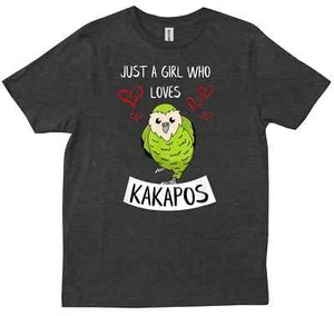 Just A Girl Who Loves Kakapos Gift For Parrot Lovers Gift T-shirt - Picture 1 of 9