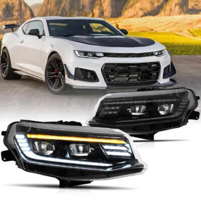 Faros LED completos VLAND con dinámicos para Chevrolet Camaro LT SS RS ZL1 LS 2016-18 Foto 1 de 4
