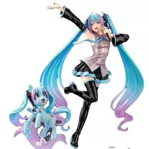 Hot Hatsune Miku feat Action Figure My Little Pony Bishoujo Figure Toy Model - Picture 1 of 11