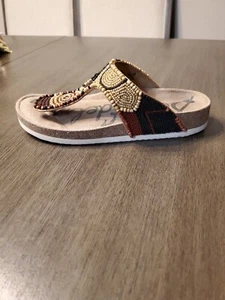 SAM EDELMAN Sz 8 Hippy Casual Summer Spring Fall Sandals  - Picture 1 of 8