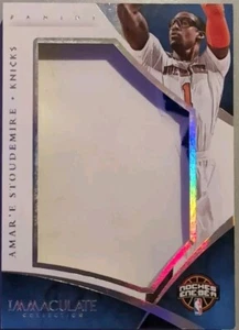AMAR'E STOUDEMIRE 2014-15 Immaculate Noches Ene-Be-A JUMBO Knicks LOGO PATCH /12 - Picture 1 of 2