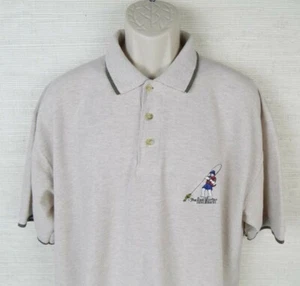 Big Dogs Polo Shirt Mens Size 1X The Reel Master Fishing Embroidered Logo - Picture 1 of 6