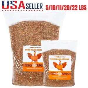Lot Dried River Shrimp For Fish Tropicals Koi & Pond Fish Turtles Aquatic Foods - Picture 1 of 18