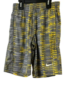 Nike Boy's Fly Dri-FIT Basketball Training Shorts, Yellow/Gray, XS - Picture 1 of 6