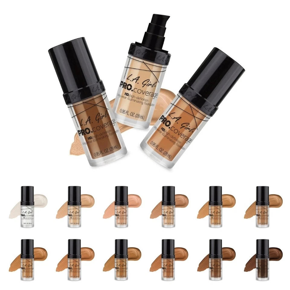 LA Girl Pro Coverage HD Long Wear Illuminating Foundation (Choose Shade) - Image 1 of 3