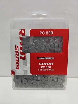 Cadena eléctrica II cadena bicicleta 1/2" x 3/32" 114 eslabones SRAM 46.2758.114.005 PC-830 Power Chain II Foto 1 de 4