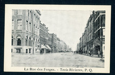 CANADA VINTAGE MINI PHOTO-CARD RUE DES FORGES TROIS RIVIERES QC. 9x5.7 cm ! X33