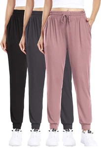 Womens Sweatpants with Pockets, Soft Jogger for Running Yoga Workout Pants - NWT - Picture 1 of 8