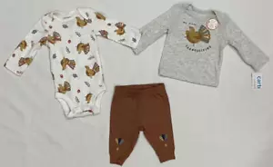 Entzückendes Carter's Baby erstes Thanksgiving Set Body Shirt & Hose Gr. Neu mit Etikett - Bild 1 von 9