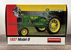 Ertl Firestone John Deere 1937 Model B Tractor Diecast Green #/7500 1:16 - Picture 1 of 6