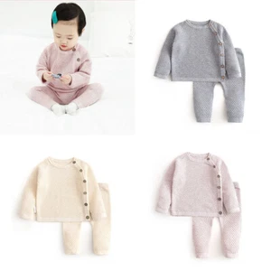 Baby Clothes Newborn Sweater Pant Knit Outfits Spring Autumn Christmas Tops - Picture 1 of 15