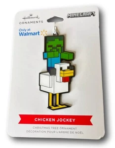 Chicken Jockey Hallmark Metal Christmas Tree Ornament ~ Minecraft - Picture 1 of 1