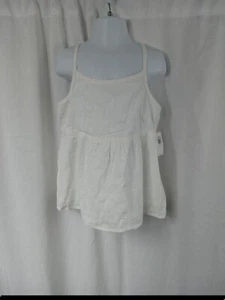 Old Navy Sleeveless Bow Back Top White Girls Size 6 - Picture 1 of 11