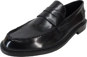 Ikon Original Black Lane Penny Retro,Ska,Northern Soul Loafers - Imagen 1 de 5