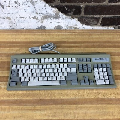 Silicon Graphics SGI RT6856T PS/2 Keyboard Granite 062-0002-001 - Tested Vintage - Image 1 of 4
