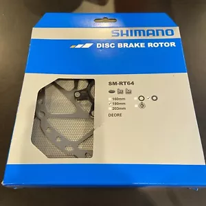 Shimano SM-RT64-M Disc Brake Rotor with External Lockring - 180mm, Center Lock, - Picture 1 of 4