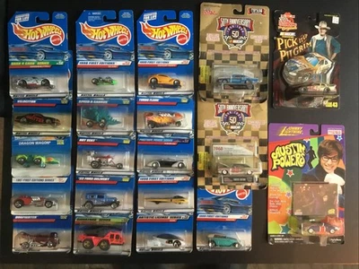Lot Of 20 Hot Wheels Car First Edition NASCAR John Wayne Austin Powers Etc - Image 1 of 4