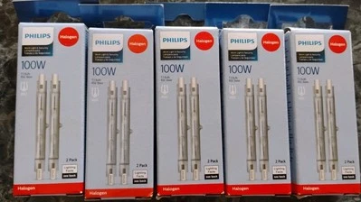 5 Boxes Philips T3 100W Work Light & Security Bulbs RSC Base (2 per Pack)  New! - Image 1 of 2