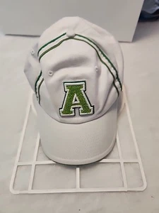 Adidas White Green Adjustable Ball Cap With Green A Patch - Picture 1 of 7