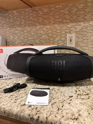 JBL Boombox 3 Waterproof Portable Bluetooth Speaker – Black - Image 1 of 4