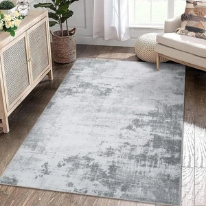 Washable Area Rug Modern Abstract Living Room Rug Non-Slip Stain Resistant Co... - Picture 1 of 7
