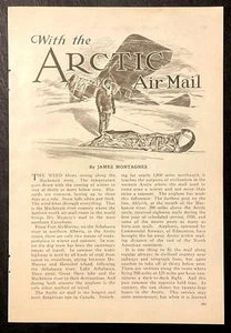 "Mit der Arctic Air Mail" 1931 Bild Canadian Air Mail Commercial Airways - Bild 1 von 2