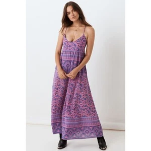 Spell & The Gypsy Collective Journey Strappy Maxi Dress Mulberry Size Small - Picture 1 of 12