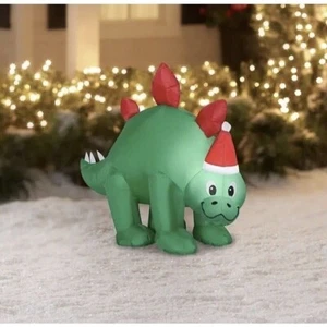 Holiday Time Baby Dinosaur Inflatable 3.5 Ft Yard Decoration Christmas - Picture 1 of 5