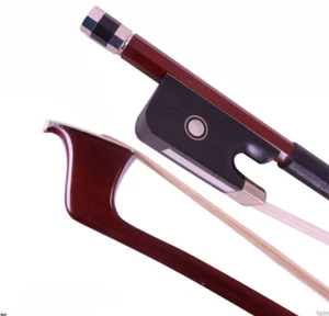 4/4 Cello Bow Brazil Wood Ebony Frog Straight Advance Natural Horse hair Bow NEW - Picture 1 of 5